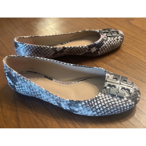Tory Burch Women's Snakeskin Leather Ballet Shoes Size 6 - Picture 10 of 10